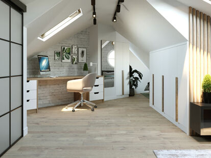 Фото № 4: Дизайн-проект трехкомнатной квартиры 36.36  м² Стиль Лофт для тсж княжичи