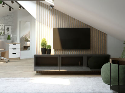 Фото № 3: Дизайн-проект трехкомнатной квартиры 36.36  м² Стиль Лофт для тсж княжичи