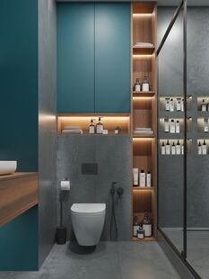 Фото № 2: Дизайн-проект трехкомнатной квартиры 59.76  м² Современный стиль для ЖК Лучи