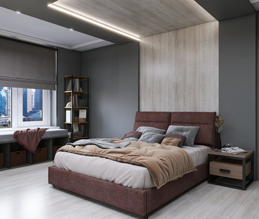 Фото № 2: Дизайн-проект дома/коттеджа 111.3  м² Стиль Контемпорари для этажа частного дома