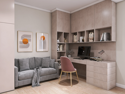 Фото № 1: Дизайн-проект дома/коттеджа 111.3  м² Стиль Контемпорари для этажа частного дома