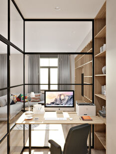 Фото № 4: Дизайн-проект четырехкомнатной квартиры 120.37  м² Современный стиль для ЖК Серебряный Фонтан