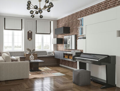 Фото № 1: Дизайн-проект четырехкомнатной квартиры 91.5  м² Стиль Эклектика для ЖК Московский