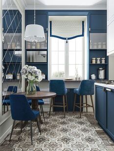 Фото № 2: Дизайн-проект четырехкомнатной квартиры 91.5  м² Стиль Эклектика для ЖК Московский