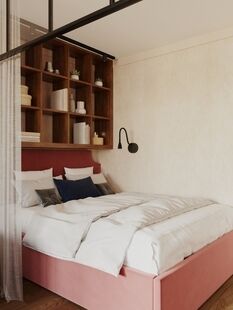 Фото № 3: Дизайн-проект однокомнатной квартиры 33.57  м² Стиль Минимализм для ЖК Московский