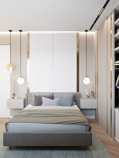 Фото № 5: Дизайн-проект трехкомнатной квартиры 67.22  м² Современный стиль для ЖК в г. Санкт-Петербург