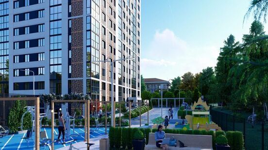 Фото № 1: Дизайн-проект экстерьера 300.0  м² Современный стиль для ЖК Седьмое небо