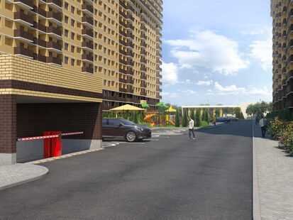 Фото № 5: Дизайн-проект экстерьера 1000.0  м² Современный жилой комплекс с развитой инфраструктурой для ЖК Победа