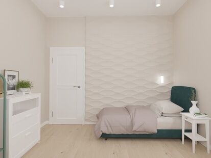 Фото № 4: Дизайн-проект дома/коттеджа 92.8  м² Стиль Контемпорари для дома в д. оболдино