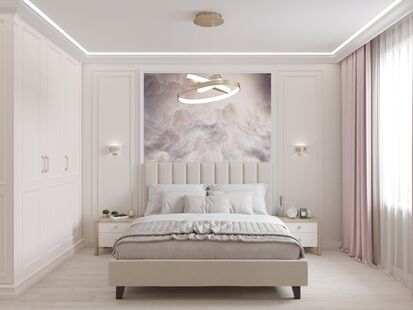 Фото № 3: Дизайн-проект трехкомнатной квартиры 78.7  м² Современный стиль для ЖК Румянцево Парк