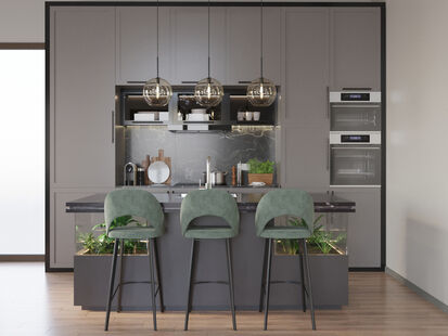 Фото № 1: Дизайн-проект дома/коттеджа 128.0  м² стиль Модернизм для ЖК Завидово Марина