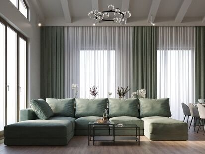 Фото № 2: Дизайн-проект дома/коттеджа 128.0  м² стиль Модернизм для ЖК Завидово Марина