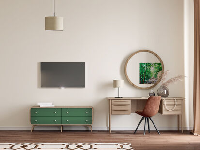 Фото № 4: Дизайн-проект двухкомнатной квартиры 86.3  м² Скандинавский стиль для ЖК Вавилова 4