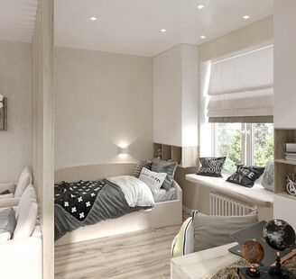 Фото № 4: Дизайн-проект дома/коттеджа 118.42  м² Современный стиль для снт голицыно