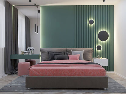 Фото № 1: Дизайн-проект четырехкомнатной квартиры 94.3  м² стиль Модернизм для ЖК в г. Дзержинский