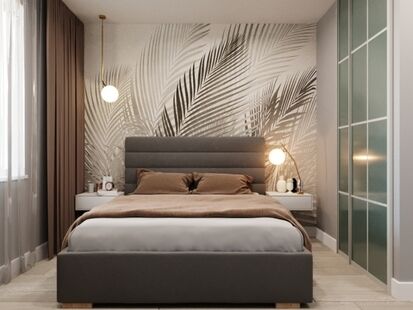 Фото № 6: Дизайн-проект трехкомнатной квартиры 59.2  м² Стиль Контемпорари для ЖК Лучи