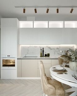 Фото № 2: Дизайн-проект четырехкомнатной квартиры 104.61  м² Стиль Контемпорари для ЖК Московский