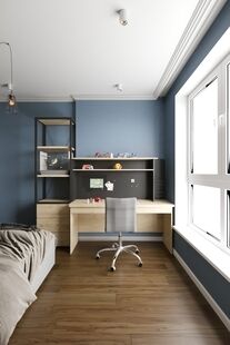 Фото № 6: Дизайн-проект двухкомнатной квартиры 58.05  м² Современный стиль для ЖК Yoga 3