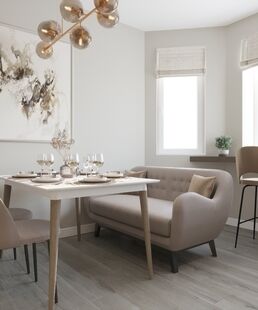 Фото № 1: Дизайн-проект трехкомнатной квартиры 78.7  м² стиль Модернизм для ЖК Дом в Федурново