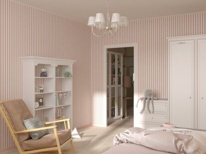 Фото № 4: Дизайн-проект трехкомнатной квартиры 69.5  м² Стиль Современная классика для ЖК Форест