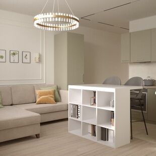 Фото № 6: Дизайн-проект трехкомнатной квартиры 69.5  м² Стиль Современная классика для ЖК Форест