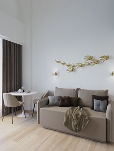 Фото № 6: Дизайн-проект двухкомнатной квартиры 36.45  м² Современный стиль для ак сидней