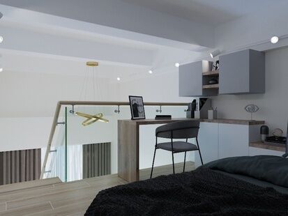 Фото № 2: Дизайн-проект двухкомнатной квартиры 36.45  м² Современный стиль для ак сидней