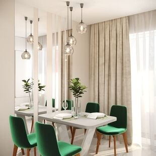 Фото № 2: Дизайн-проект трехкомнатной квартиры 73.57  м² Стиль Контемпорари для ЖК Павловский квартал