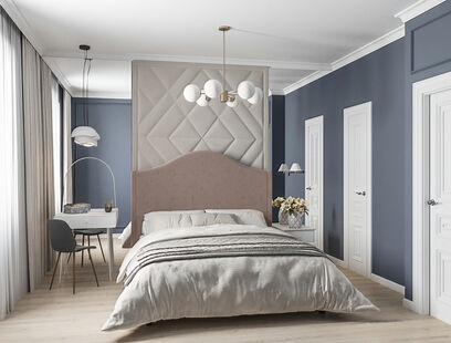 Фото № 6: Дизайн-проект трехкомнатной квартиры 82.6  м² Современный стиль для ЖК Настроение