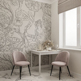 Фото № 2: Дизайн-проект двухкомнатной квартиры 48.01  м² Стиль Контемпорари для ЖК Московский