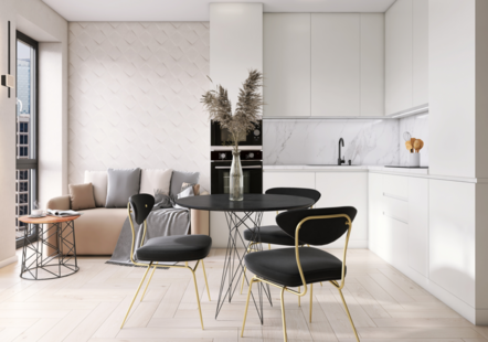 Фото № 2: Дизайн-проект двухкомнатной квартиры 70.83  м² Современный стиль для ЖК Дискавери Парк