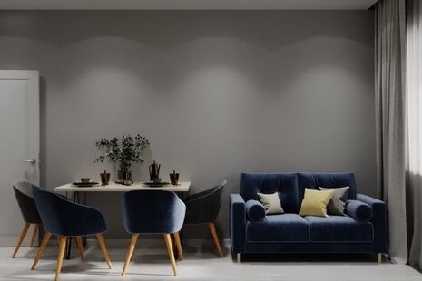 Фото № 2: Дизайн-проект двухкомнатной квартиры 57.34  м² стиль Модернизм для ЖК Новое Пушкино