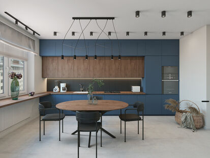 Фото № 3: Дизайн-проект трехкомнатной квартиры 80.42  м² Современный стиль для ЖК Планерный