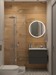 Фото № 6: Дизайн-проект трехкомнатной квартиры 80.42  м² Современный стиль для ЖК Планерный