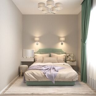 Фото № 2: Дизайн-проект двухкомнатной квартиры 56.25  м² Стиль Контемпорари для ЖК Московский