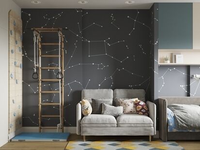 Фото № 5: Дизайн-проект четырехкомнатной квартиры 78.36  м² стиль Модернизм для ЖК Настроение