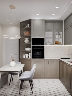 Фото № 1: Дизайн-проект двухкомнатной квартиры 70.89  м² Современный стиль для ЖК Никулинский квартал