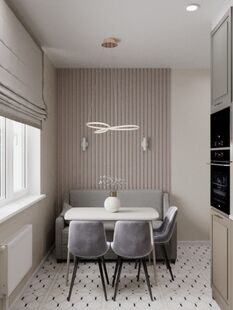 Фото № 5: Дизайн-проект двухкомнатной квартиры 70.89  м² Современный стиль для ЖК Никулинский квартал