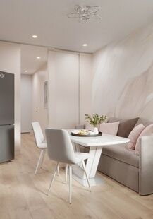 Фото № 6: Дизайн-проект двухкомнатной квартиры 79.7  м² Стиль Контемпорари для ЖК Юбилейный