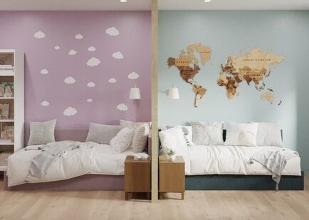 Фото № 2: Дизайн-проект двухкомнатной квартиры 79.7  м² Стиль Контемпорари для ЖК Юбилейный