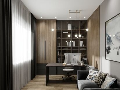 Фото № 4: Дизайн-проект дома/коттеджа 191.94  м² стиль Модернизм для двухэтажного дома в снт алешинка