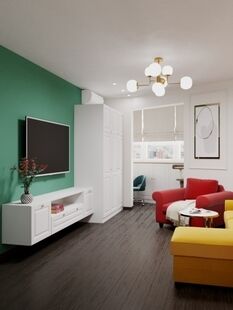 Фото № 1: Дизайн-проект двухкомнатной квартиры 53.24  м² Стиль Фьюжн для ЖК Новое Измайлово