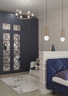 Фото № 3: Дизайн-проект зала 20.82  м² стиль Модернизм для кп покровский