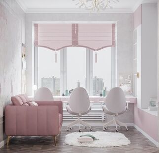 Фото № 1: Дизайн-проект четырехкомнатной квартиры 92.1  м² Стиль Современная классика для ЖК 21/19