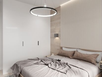 Фото № 2: Дизайн-проект двухкомнатной квартиры 83.46  м² стиль Модернизм для ЖК Нахабино центральное