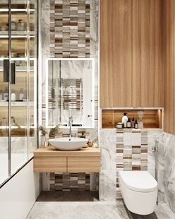 Фото № 6: Дизайн-проект двухкомнатной квартиры 38.9  м² стиль Модернизм для ЖК Метрополия