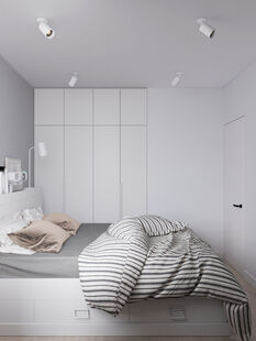 Фото № 5: Дизайн-проект однокомнатной квартиры 44.2  м² Скандинавский стиль для ЖК Барбарис