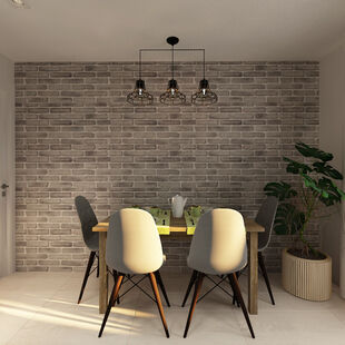 Фото № 4: Дизайн-проект однокомнатной квартиры 54.13  м² Скандинавский стиль для ЖК Московский