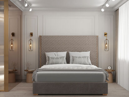 Фото № 4: Дизайн-проект трехкомнатной квартиры 64.22  м² Стиль Современная классика для ЖК Московский