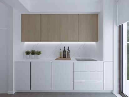 Фото № 5: Дизайн-проект двухкомнатной квартиры 44.81  м² Стиль Контемпорари для ЖК Cascina Merlata в г. Милан